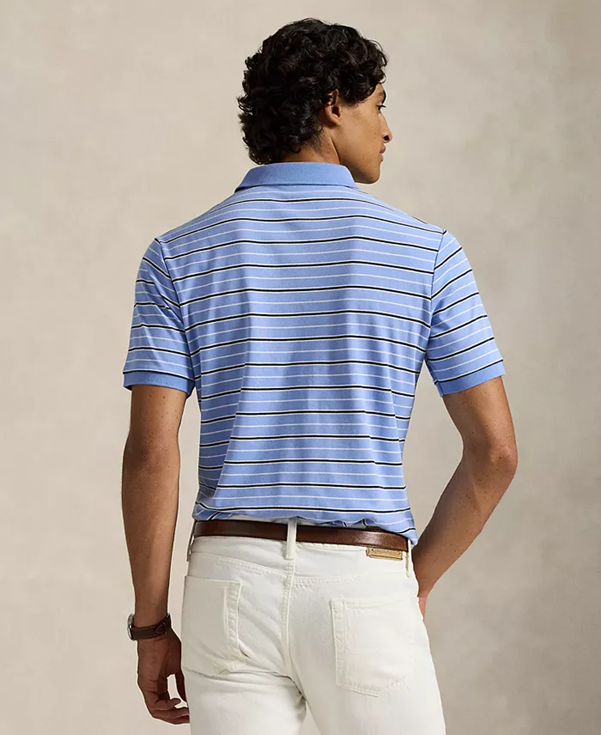 Load image into Gallery viewer, Polo Ralph Lauren Mens Custom Slim Fit Striped Soft Cotton Polo
