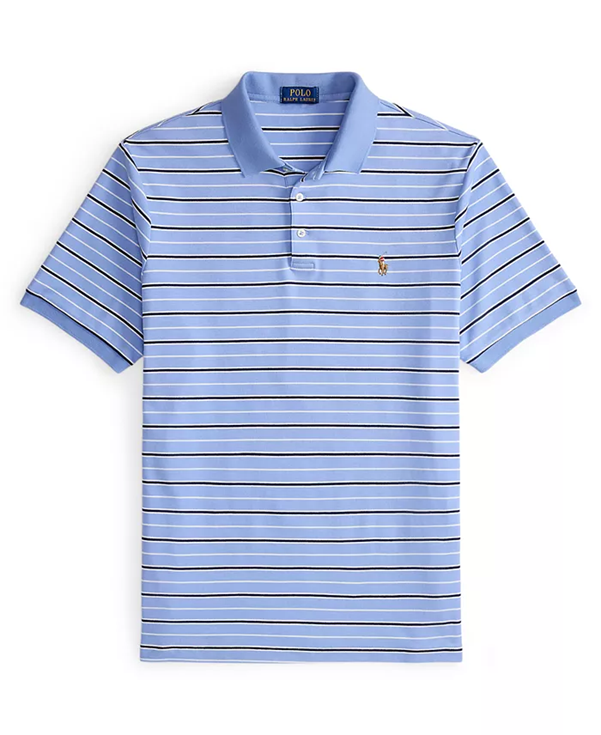 Load image into Gallery viewer, Polo Ralph Lauren Mens Custom Slim Fit Striped Soft Cotton Polo
