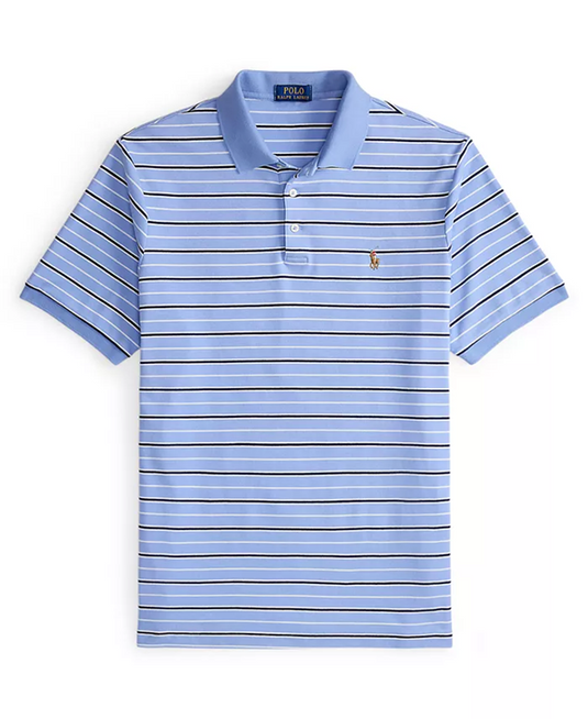 Polo Ralph Lauren Mens Custom Slim Fit Striped Soft Cotton Polo