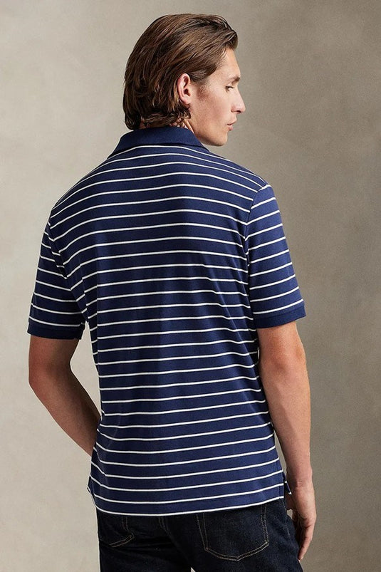 Polo Ralph Lauren Mens Custom Slim Fit Striped Soft Cotton Polo