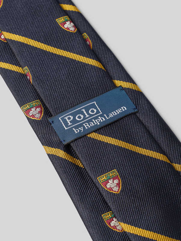 Load image into Gallery viewer, Polo Ralph Lauren Striped Silk Narrow Club Tie
