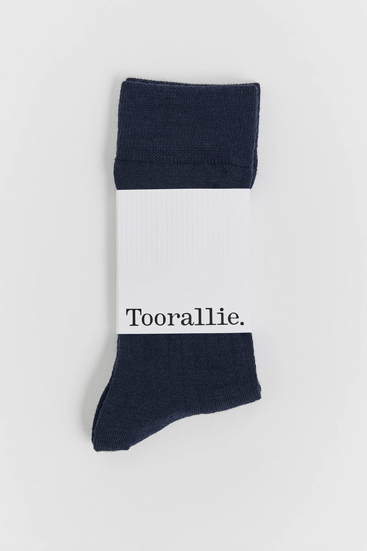 Toorallie Womens Fine Merino Socks - Navy