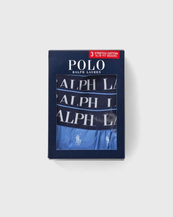 Load image into Gallery viewer, Polo Ralph Lauren Stretch Cotton Boxer 3-Pack
