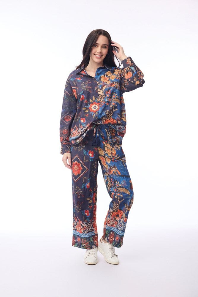 Load image into Gallery viewer, Orientique Womens Digital Shirt - Embroidery
