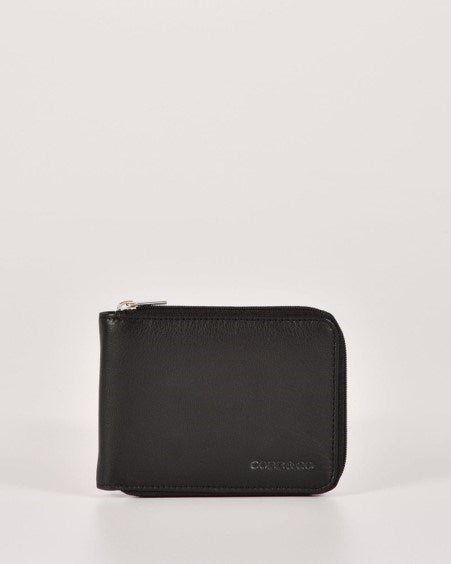 Load image into Gallery viewer, Cobb &amp; Co Mens Hunter RFID Men's Zip Around Leather Wallet
