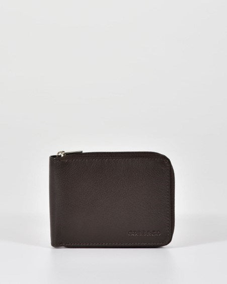 Cobb & Co Mens Hunter RFID Men's Zip Around Leather Wallet