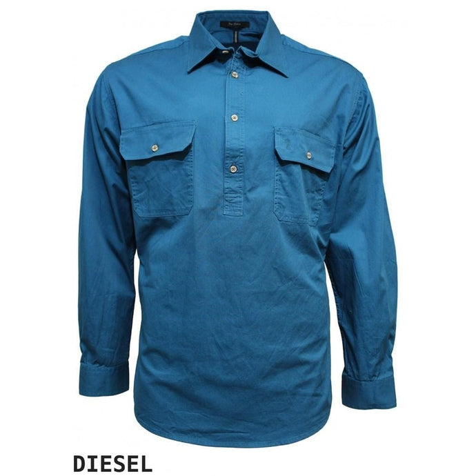 Pilbara Mens Diesel Closed Front L/S Shirt