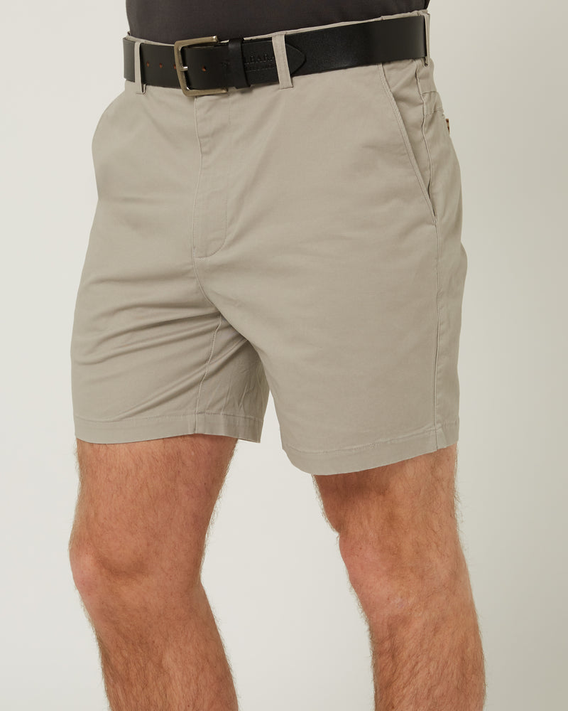 Load image into Gallery viewer, Pilbara Mens Chino Shorts - Mushroom
