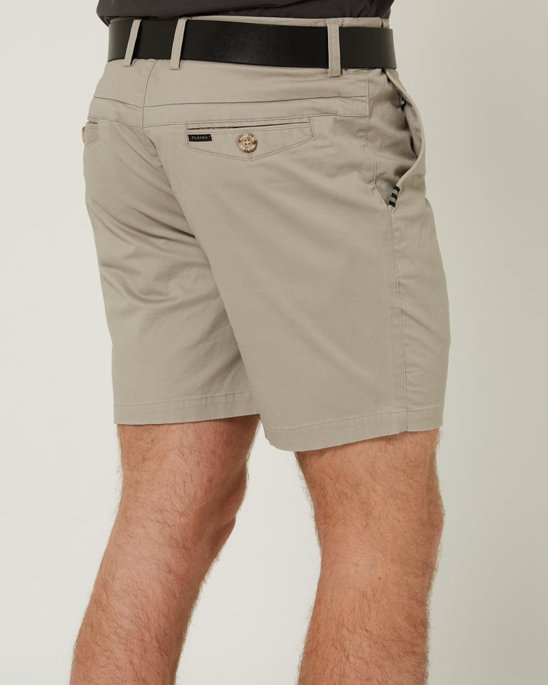 Load image into Gallery viewer, Pilbara Mens Chino Shorts - Mushroom
