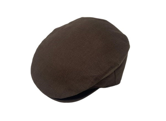 Hanna Hats Vintage Cap Linen  - Brown