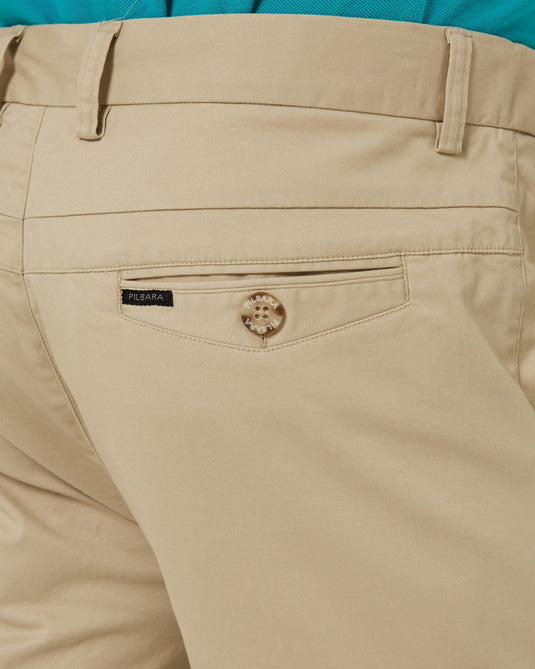 Pilbara Mens Chino Shorts - Beige