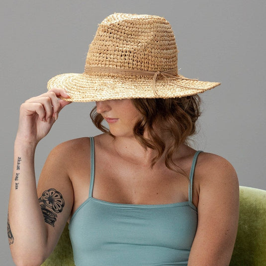 Rigon Womens Natalie Raffia Fedora