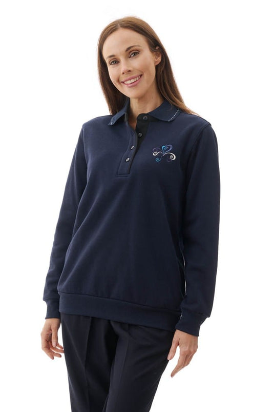 Givoni Women's Rogers Embroidered Fleece Jumper