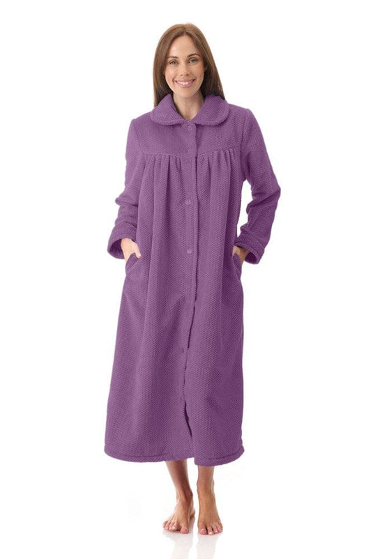 Givoni Womens Mid Button Gown - Mulberry