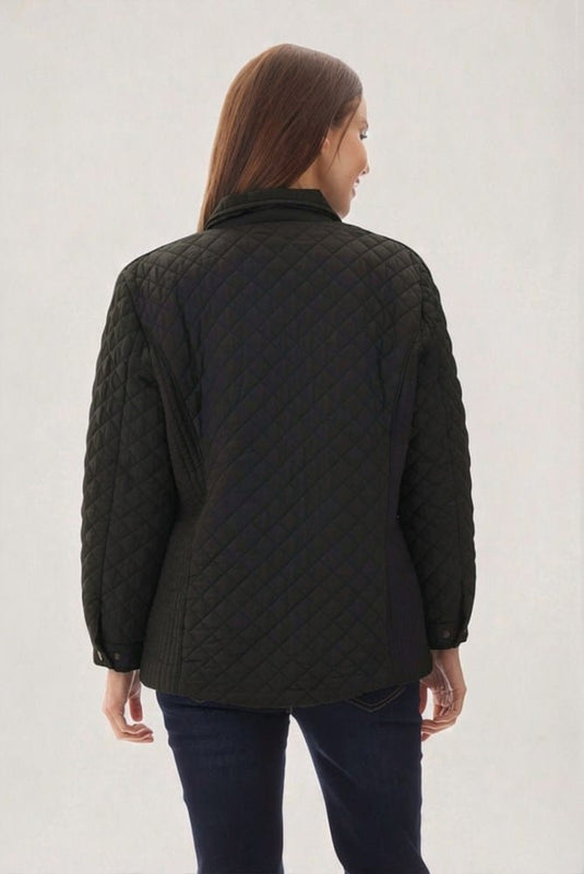 Givoni Womens Short Quilted Jacket - Black