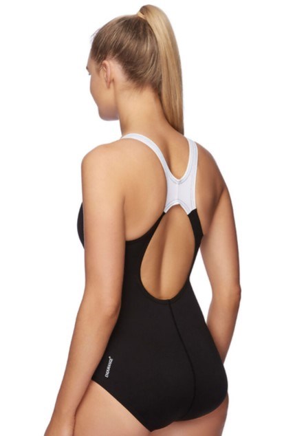 Speedo Womens Splice One Piece - Black