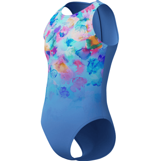 Speedo Junior Girls Print Hydrasuit One Piece