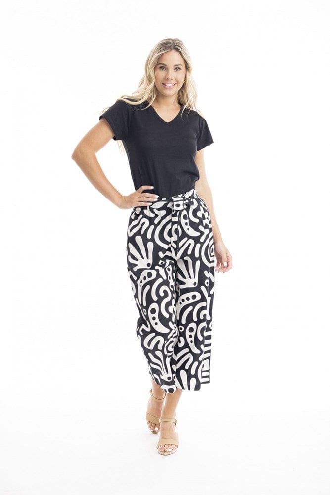 Load image into Gallery viewer, Orientique Womens Poplin Print Pant
