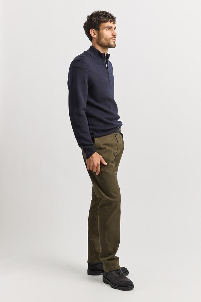 Load image into Gallery viewer, Toorallie Mens Trademark Half Zip - French Navy
