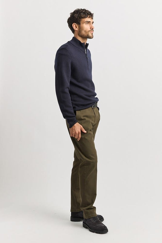 Toorallie Mens Trademark Half Zip - French Navy