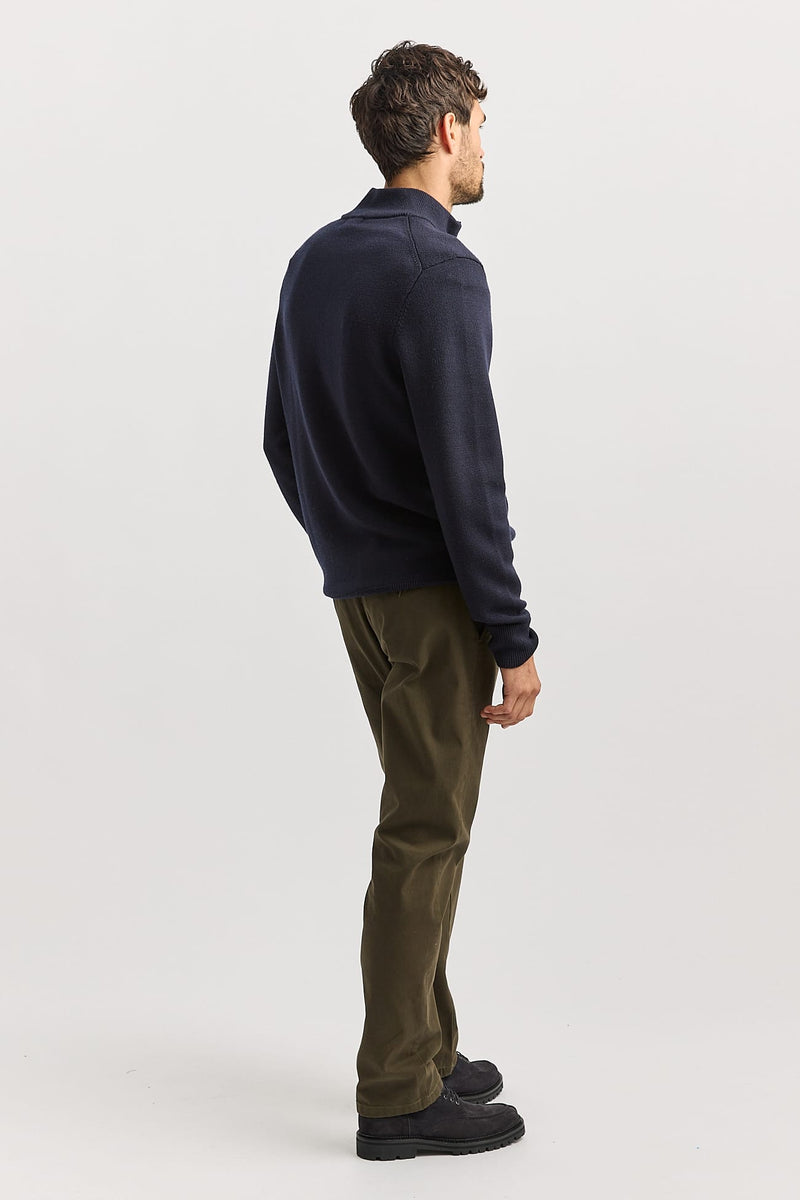 Load image into Gallery viewer, Toorallie Mens Trademark Half Zip - French Navy

