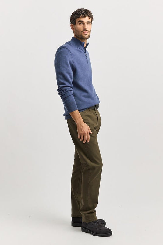 Toorallie Mens Trademark Half Zip - Galaxy