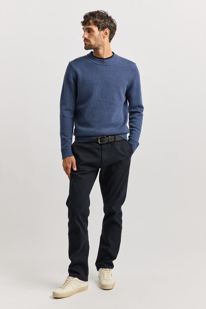 Load image into Gallery viewer, Toorallie Mens Lambswool Crew Jumper - Galaxy
