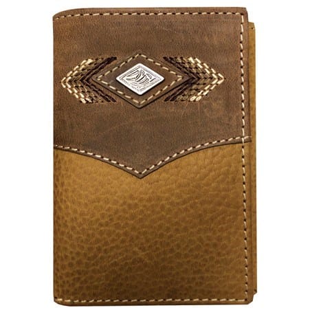 Roper Tri-fold Wallet - Diamond Concho