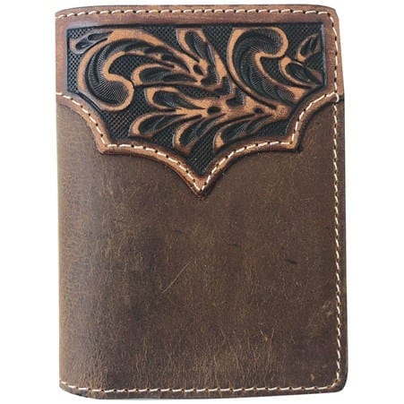Roper Tri-fold Wallet - Tooled Yoke