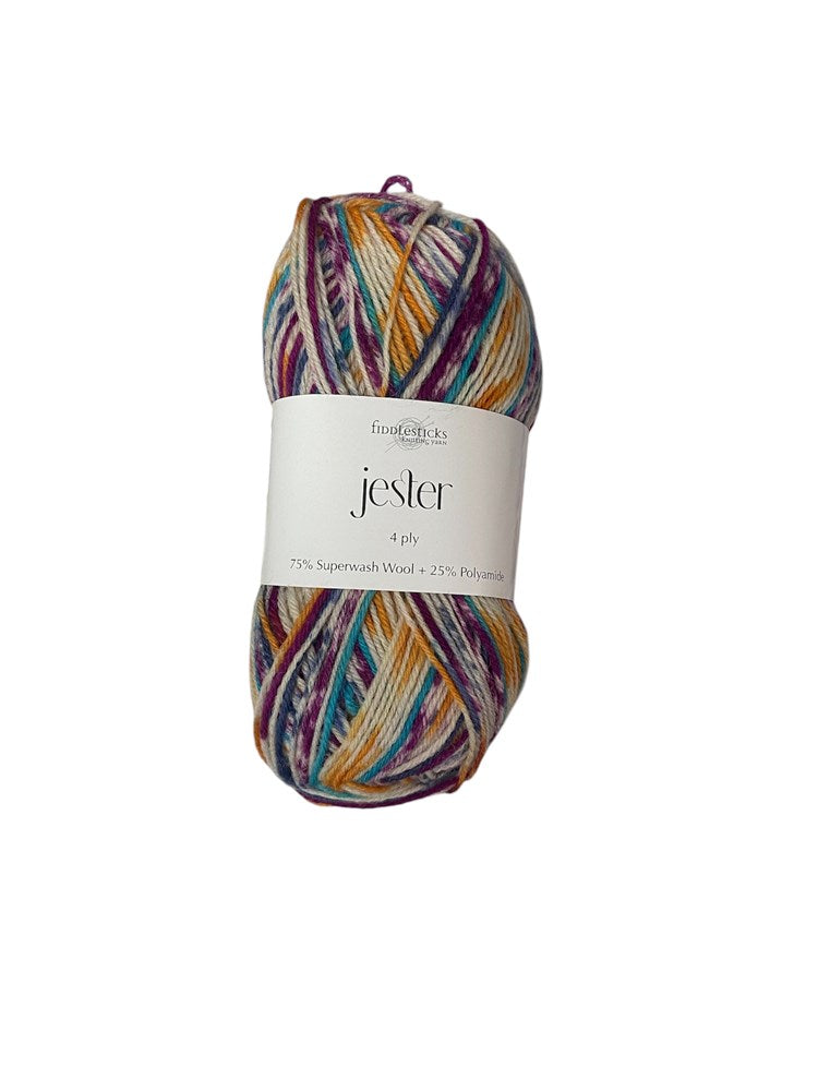 Load image into Gallery viewer, Fiddlesticks Orange-Claret Jester 4 ply Sock Yarn
