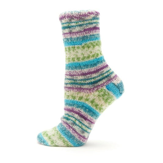 Fiddlesticks Green-Aqua Jester 4 ply Sock Yarn
