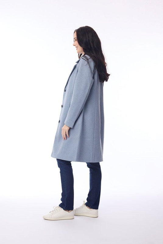 Orientique Womens Coat 3 Button - Sky