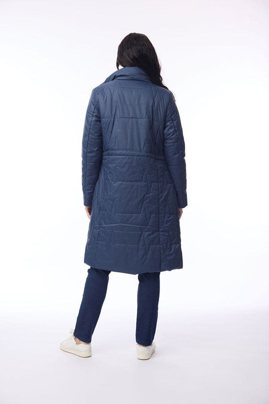 Orientique Womens Puffer Coat - Midnight