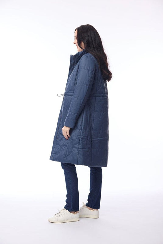 Orientique Womens Puffer Coat - Midnight