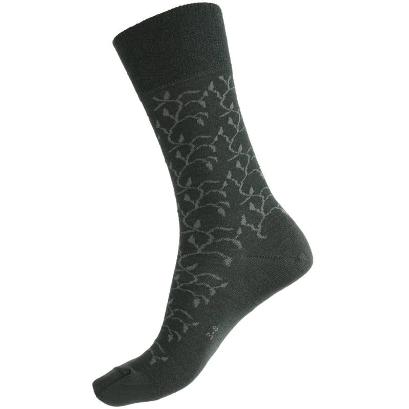Load image into Gallery viewer, Humphrey Law Womens Fine Merino Wool Blend Patterned Health Sock - Leaves
