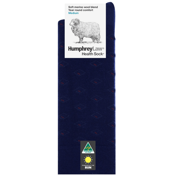 Load image into Gallery viewer, Humphrey Law 60% Fine Merino Wool Patterned Health Sock
