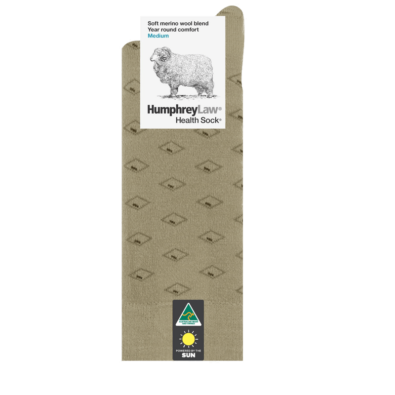 Load image into Gallery viewer, Humphrey Law 60% Fine Merino Wool Patterned Health Sock
