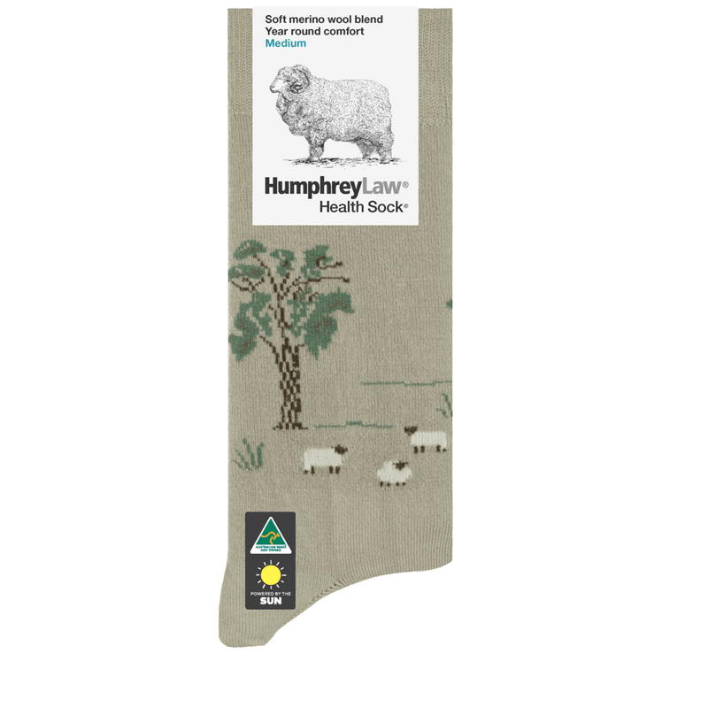 Load image into Gallery viewer, Humphrey Law 60% Fine Merino Wool Patterned Health Sock
