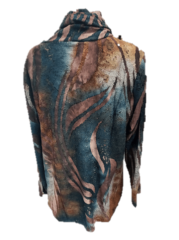 Load image into Gallery viewer, Renoma Cowl Neck Tunic - Chocolate
