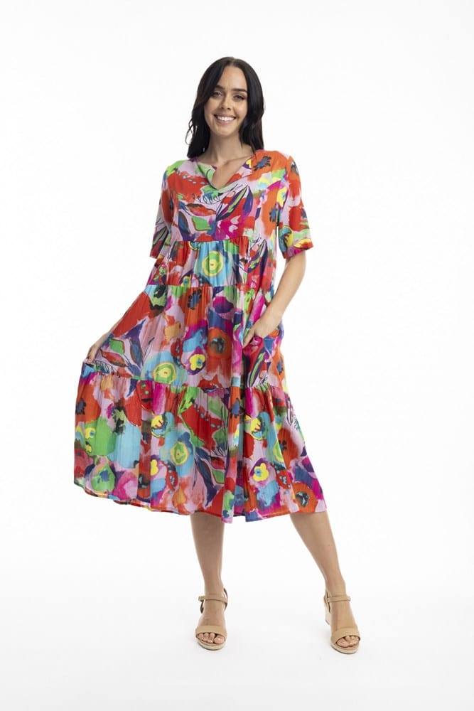 Load image into Gallery viewer, Orientique Womens Nevis Dress Bib Layers
