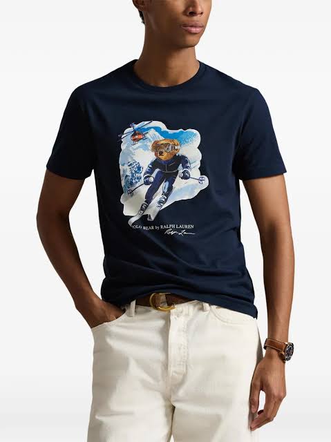 Load image into Gallery viewer, Polo Ralph Lauren Mens Custom Slim Fit Polo Bear T-Shirt
