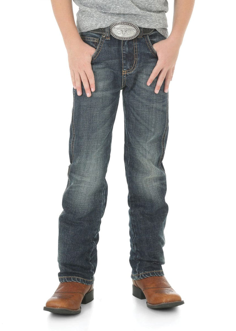 Load image into Gallery viewer, Wrangler Junior Boys Retro Slim Straight Jeans
