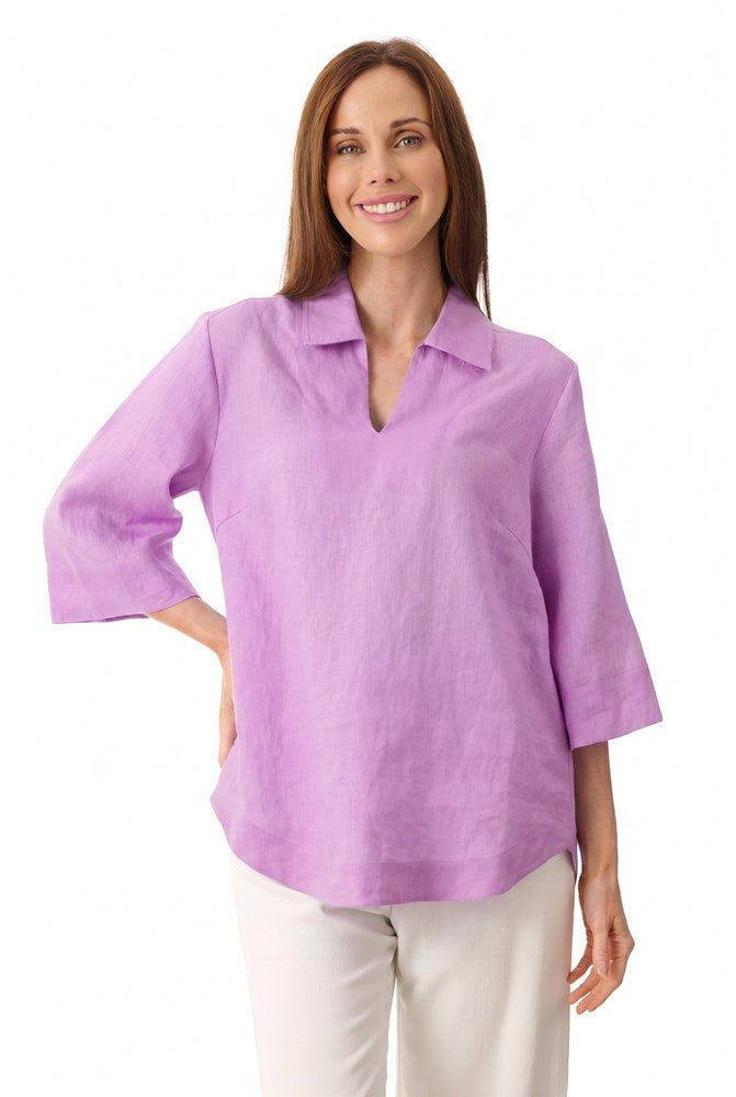Load image into Gallery viewer, Givoni Womens Linen Popover Shirt
