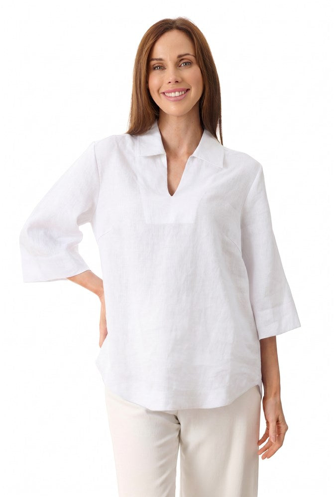 Load image into Gallery viewer, Givoni Womens Linen Popover Shirt
