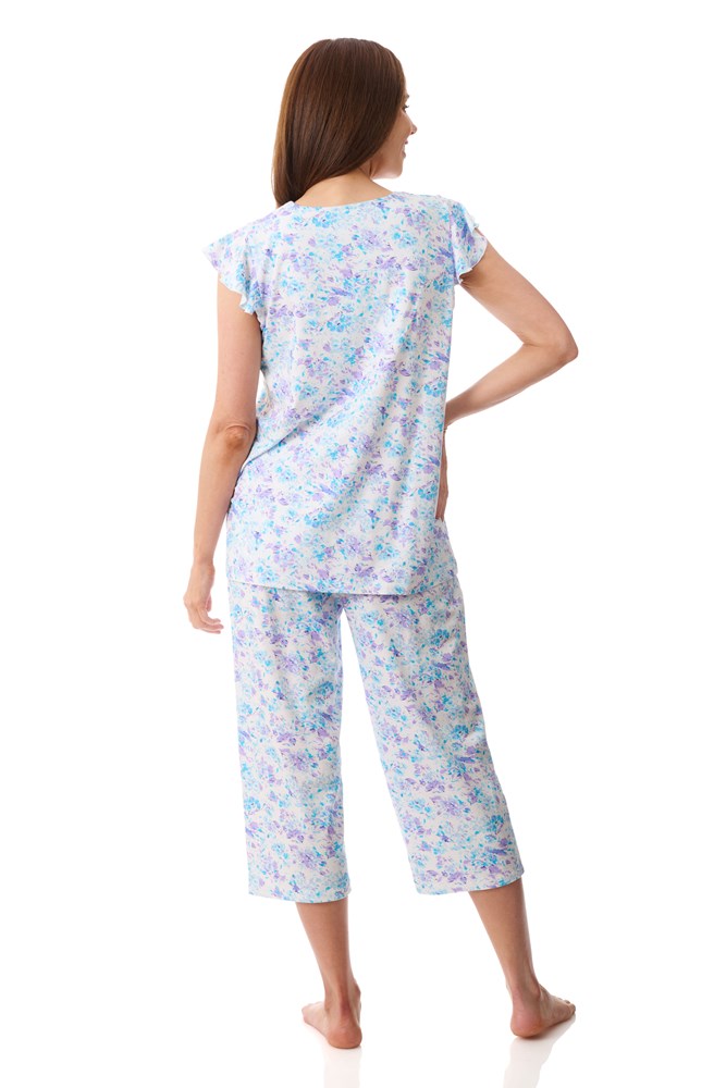 Load image into Gallery viewer, Givoni Womens Zadar Flutter Sleeve Capri Pyjama
