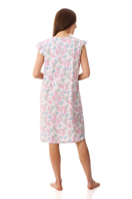 Givoni Womens Arosa Flutter Sleeve Short Nightie