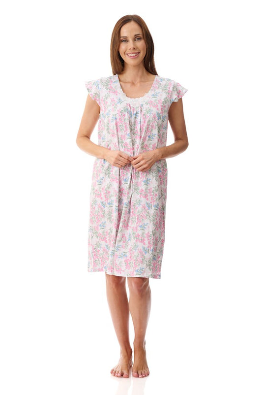 Givoni Womens Arosa Flutter Sleeve Short Nightie