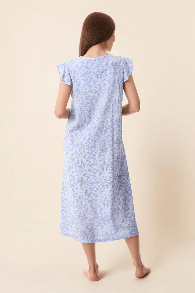 Load image into Gallery viewer, Givoni Womens Grado Flutter Sleeve Mid Length Nightie
