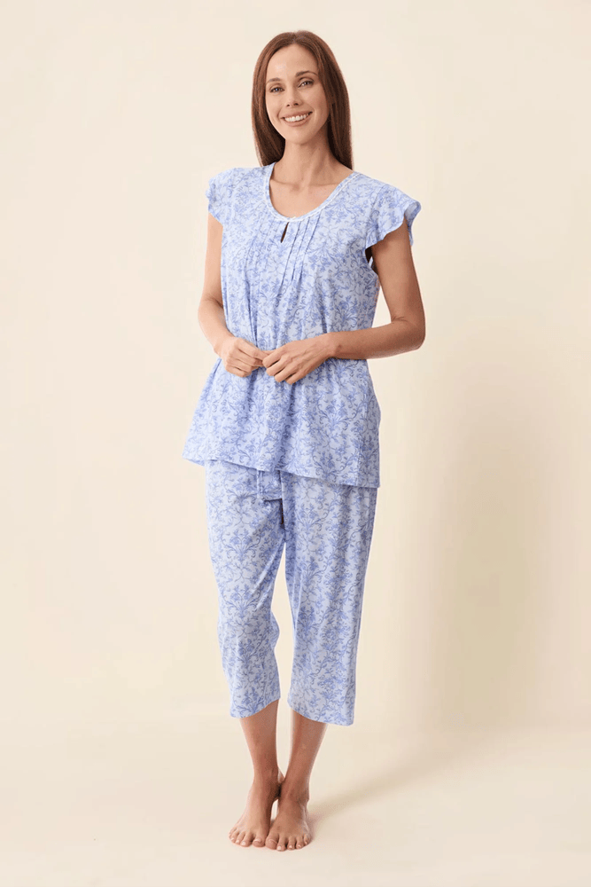 Load image into Gallery viewer, Givoni Womens Grado Flutter Sleeve Capri Pyjama

