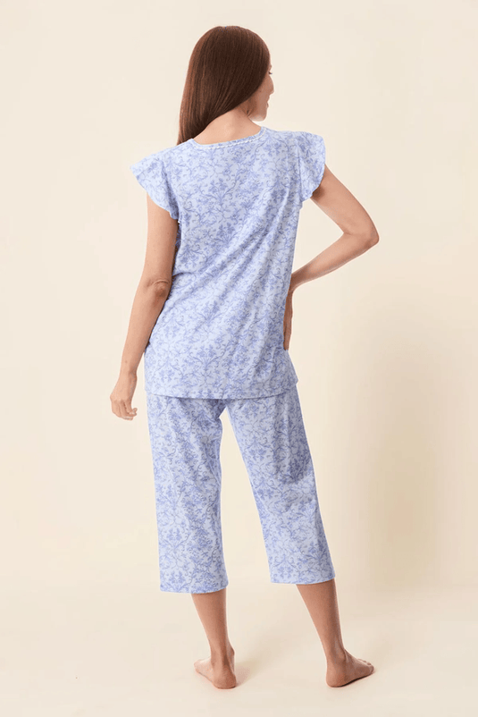 Givoni Womens Grado Flutter Sleeve Capri Pyjama